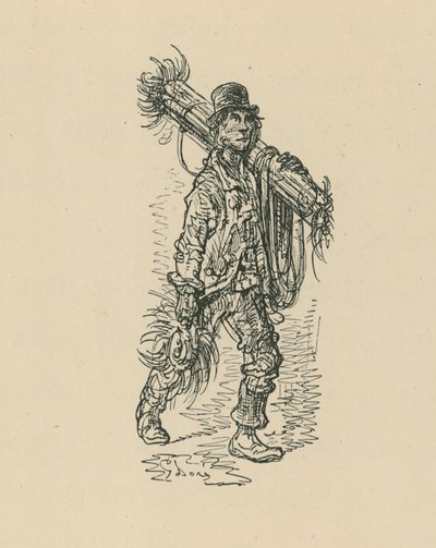 Een schoorsteenveger door Gustave Dore